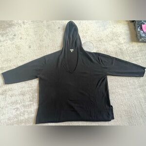 3x Black J.Jill 100% Cashmere Sweater with hood